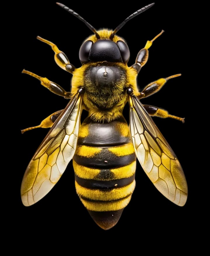 Bee illustration for services section