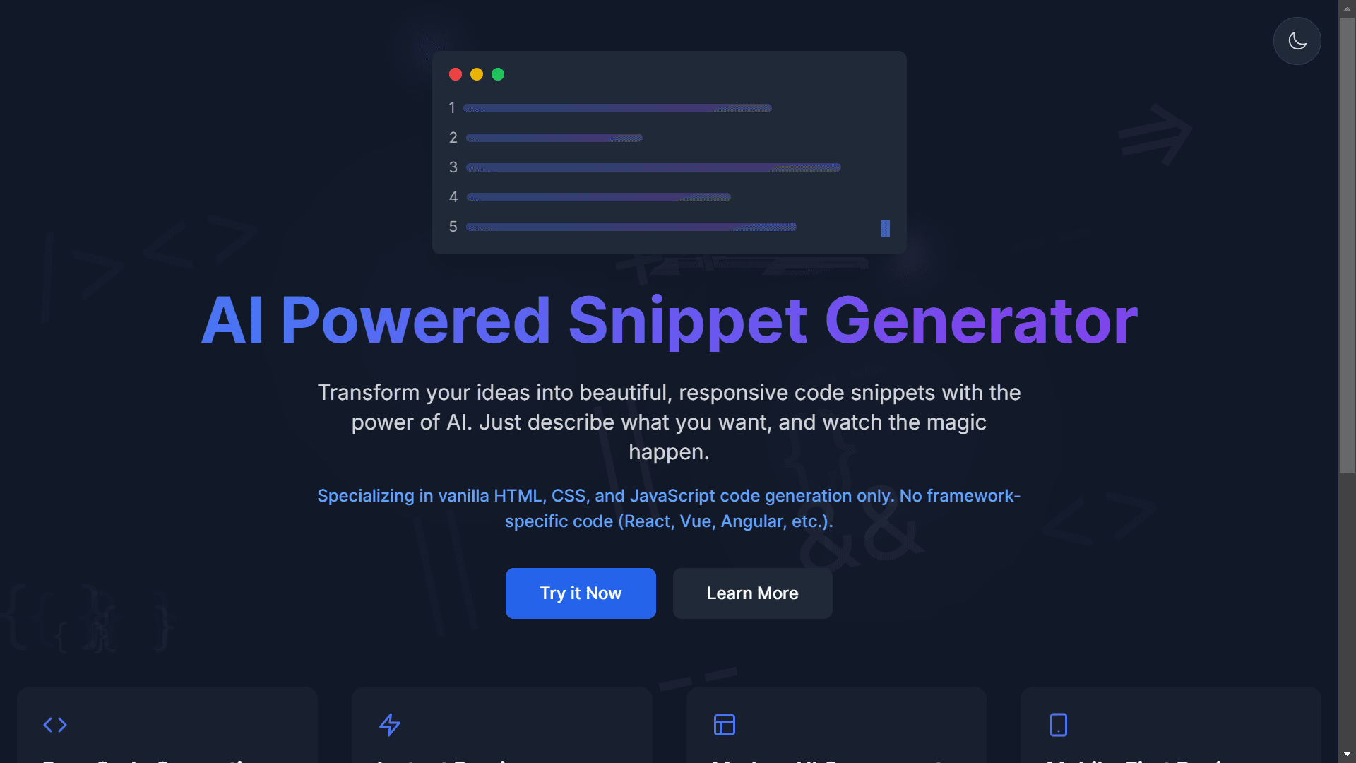Frontend Component Generator